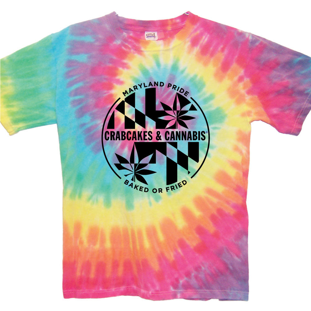 Maryland PRIDE Rainbow Tie-Dye – Crabcakes Cannabis