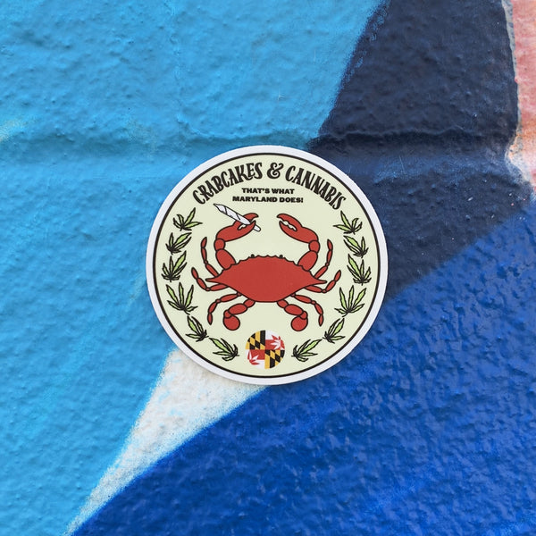 Crab Emblem Sticker